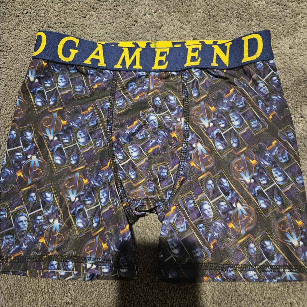 Marvel Blue and Yellow Boxer Briefs